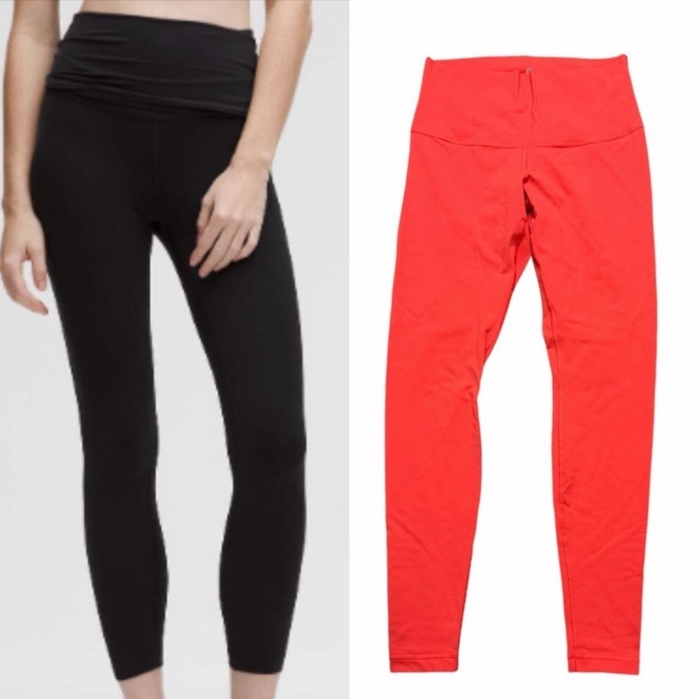 LULULEMON Groove Nulu Foldover Waist Tight Leggings Size 8 Estimated